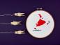 Preview: Stickmotiv Weihnachtsman - Download Stickdatei von FADENFRISCH