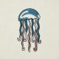 Preview: Stickmotiv Qualle Iris - buntes Meerestier - Download Stickdatei von FADENFRISCH