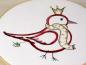 Preview: Stickmotiv Vogelprinzessin Weihnachtsmotiv - Download Stickdatei von FADENFRISCH