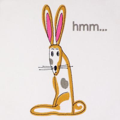 Stickdatei - Hase "hmm..."