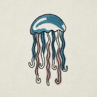 Stickmotiv Qualle Iris - buntes Meerestier - Download Stickdatei von FADENFRISCH