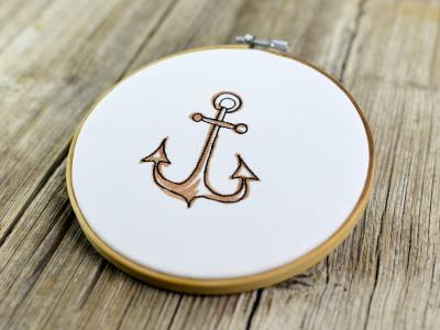 Stickdatei Download Stickmotiv maritimer Anker von FADENFRISCH