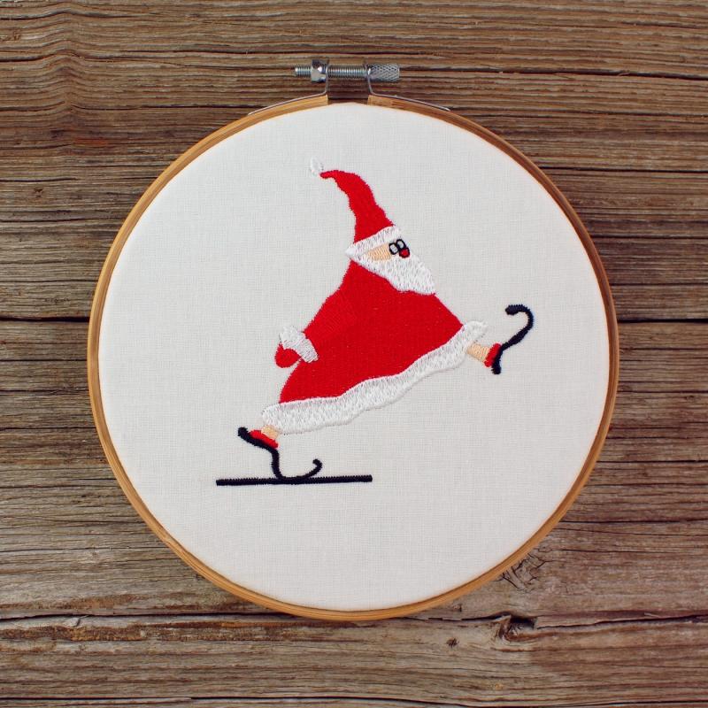 Stickmotiv Weihnachtsman - Download Stickdatei von FADENFRISCH